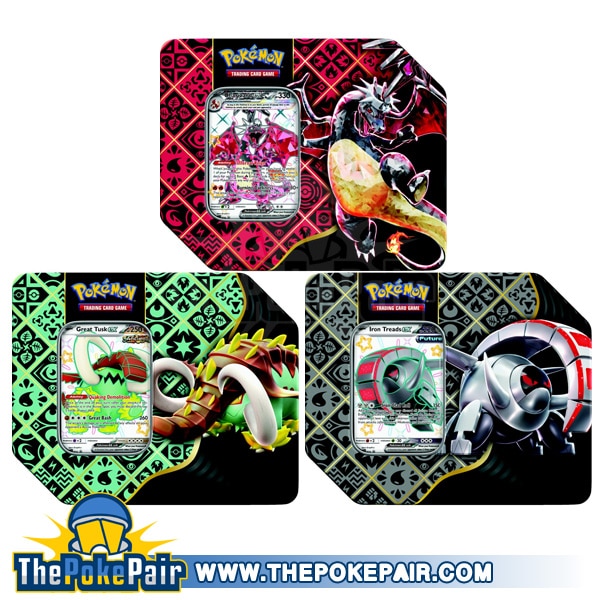 ThePokePair.com - Pokemon Paldean Fates Tin (Set of 3)